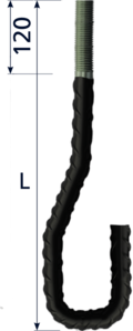 Threaded end anchor bar
