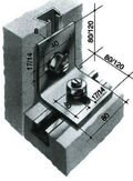 Steel angle with slots